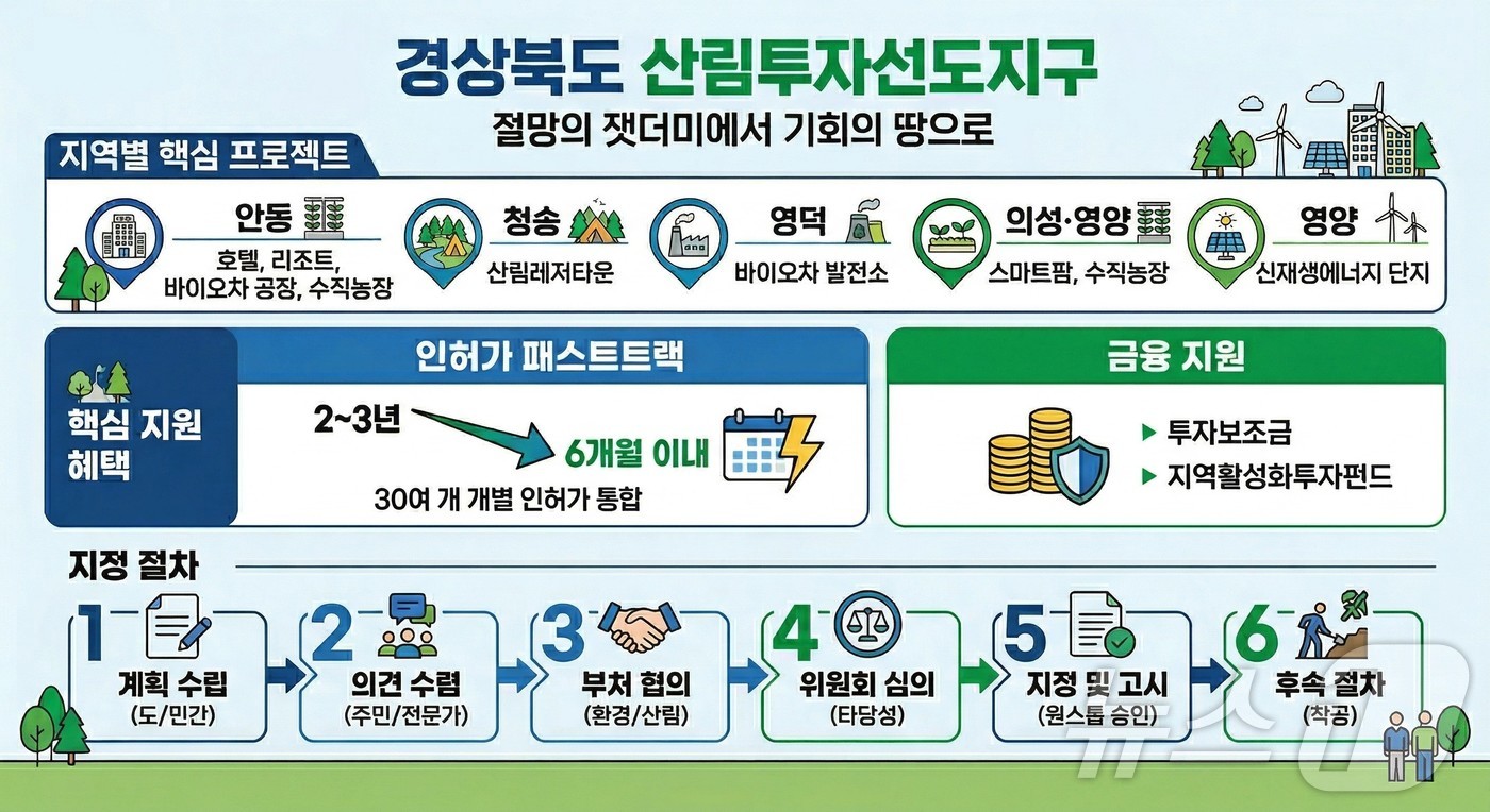 경북도는 24일 산불 피해지역의 체계적 복구와 지역경제 활성화를 위해 전국 최초로 ‘산림투자선도지구’ 지정을 추진하고 본격적인 사업 검토에 들어갔다. /뉴스1