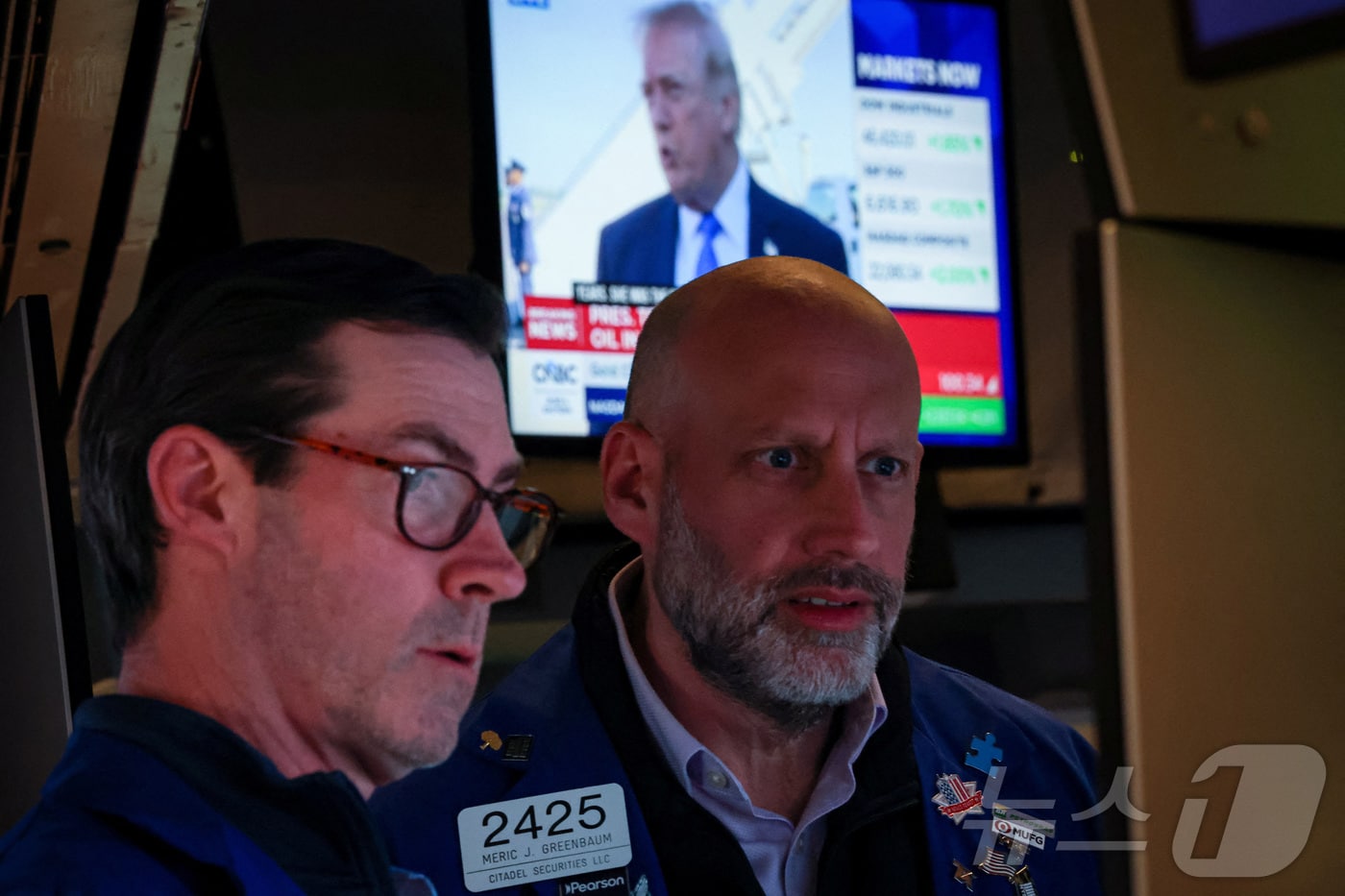 미증시 트레이더들. ⓒ 로이터=뉴스1