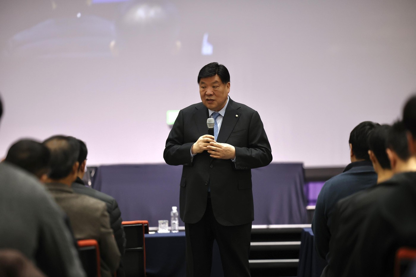 서정진 셀트리온그룹 회장이 24일 인천 연수구 송도 컨벤시아에서 열린 셀트리온 정기 주주총회에서 발언하고 있다. (셀트리온 제공)