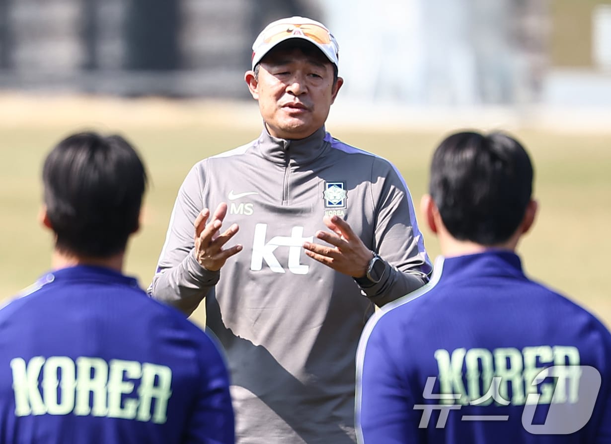 아시안게임 남자축구대표팀이 15일 오후 7시 30분 첫 경기를 갖는다. 2026.3.24 ⓒ 뉴스1 김도우 기자