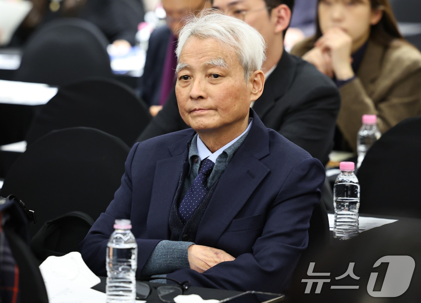 강성두 영풍사장이 24일 서울 중구 코리아나호텔에서 열린 제52기 고려아연 정기 주주총회에 자리해 있다. (공동취재) 2026.3.24 ⓒ 뉴스1 최지환 기자