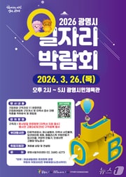 일자리박람회 홍보 포스터.(광명시 제공)