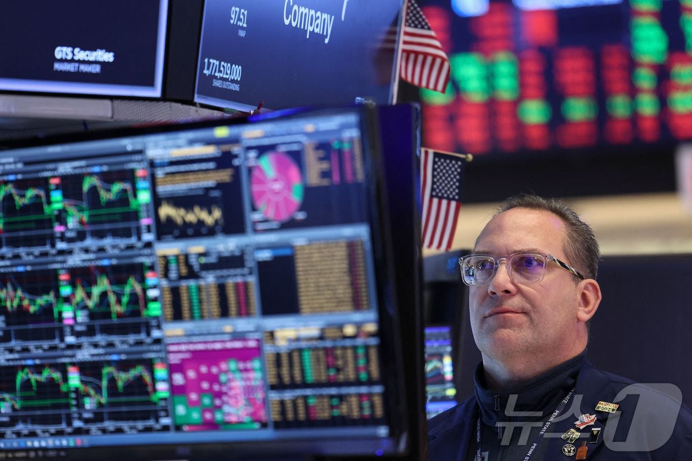 미증시 트레이더. ⓒ AFP=뉴스1