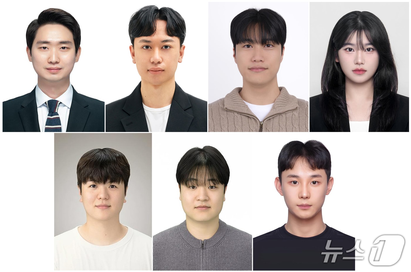 (윗줄 왼쪽부터) 이영우 반도체시스템공학과 교수, 윤성광·최병민·박주현 통합과정 학생, (아랫줄 왼쪽부터) 이성진·김동현·김건우 석사과정 학생.(인하대 제공. 재배포 및 DB금지)2026.3.27/뉴스1