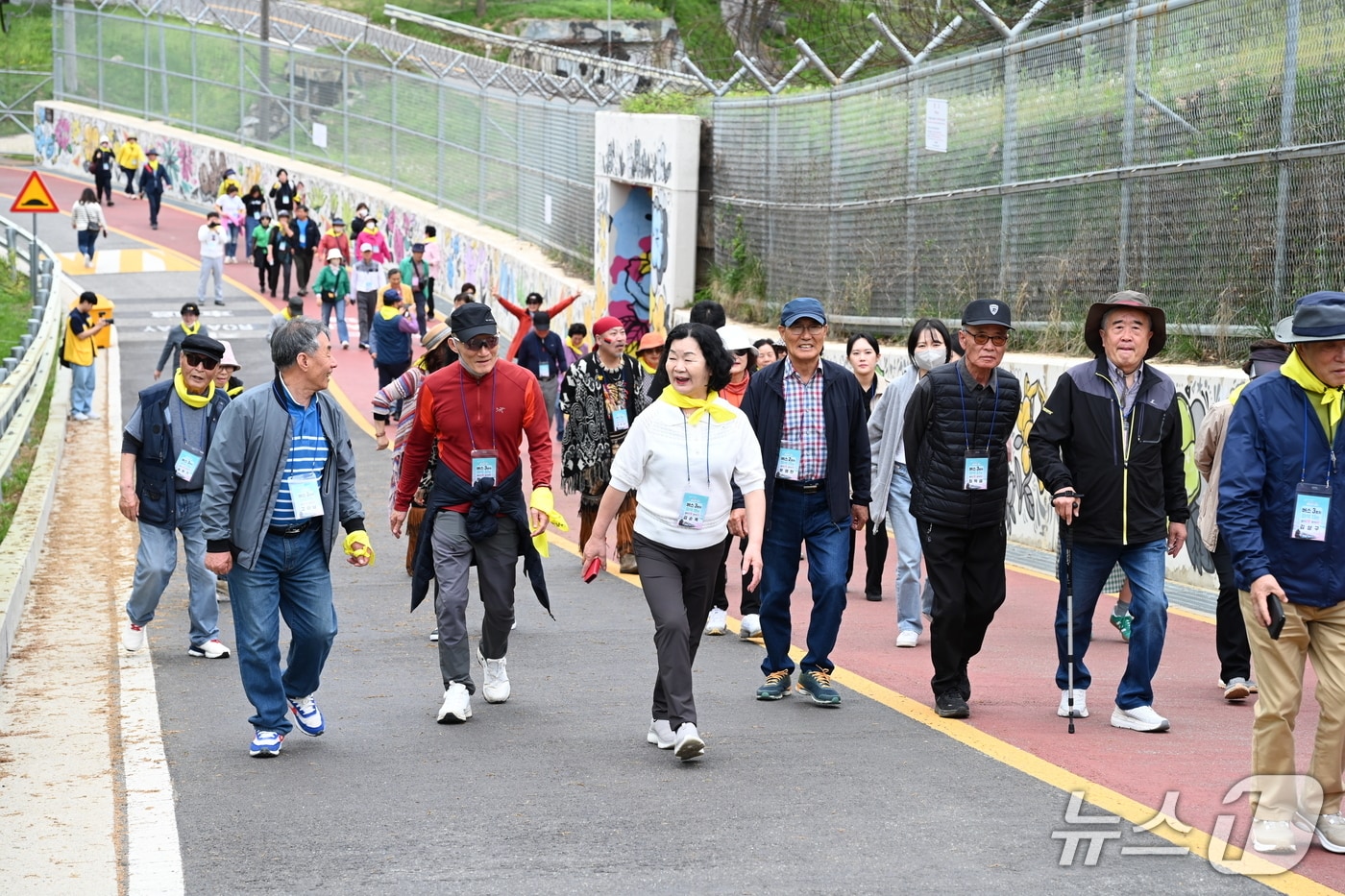 남구 통일열차 철책선 탐방 모습.(광주 남구 제공)