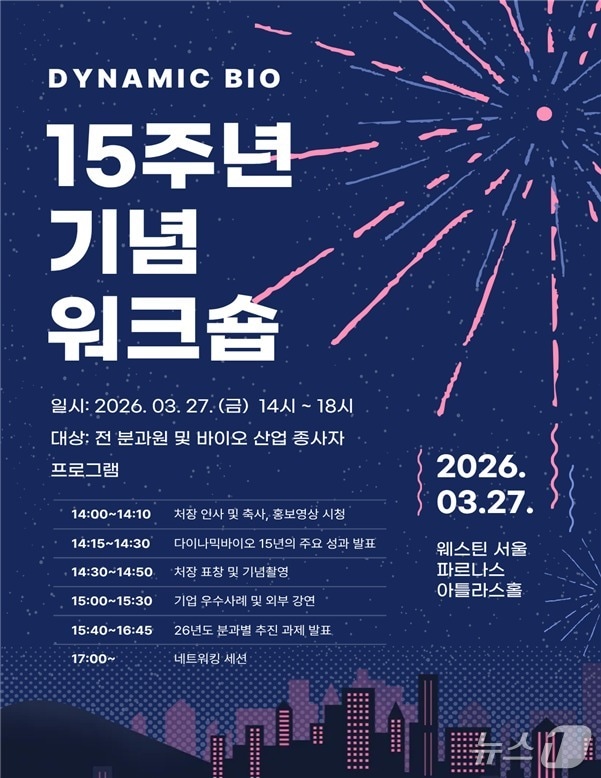 식품의약품안전처는 한국바이오의약품협회와 '다이나믹바이오' 15주년 기념행사를 개최했다고 27일 밝혔다.(식품의약품안전처 제공)