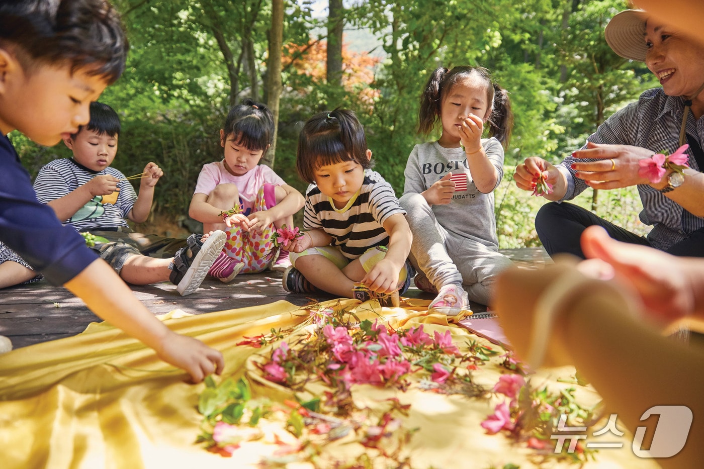 숲오감체험(산림청 한국산림복지진흥원 제공.재판매 및 DB금지)/뉴스1