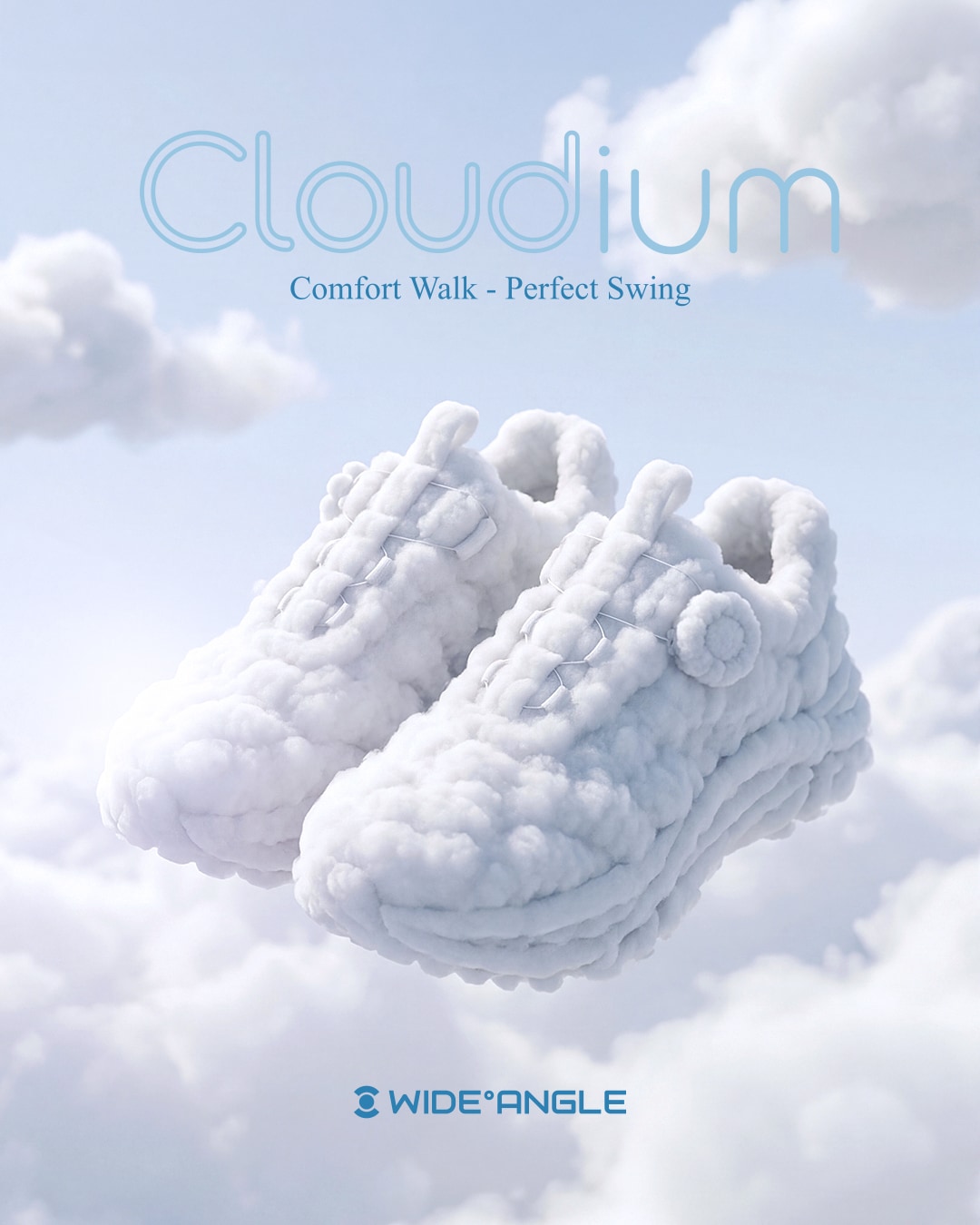 와이드앵글 맥시멀 쿠션 골프화 '클라우디움 2026'. (와이드앵글 제공)