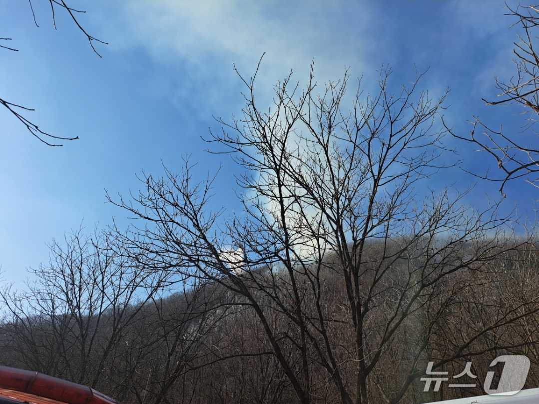 양구 방산면 민통선 인근 산불.(강원도소방본부 제공, 재판매 및 DB 금지) 2026.3.28/뉴스1