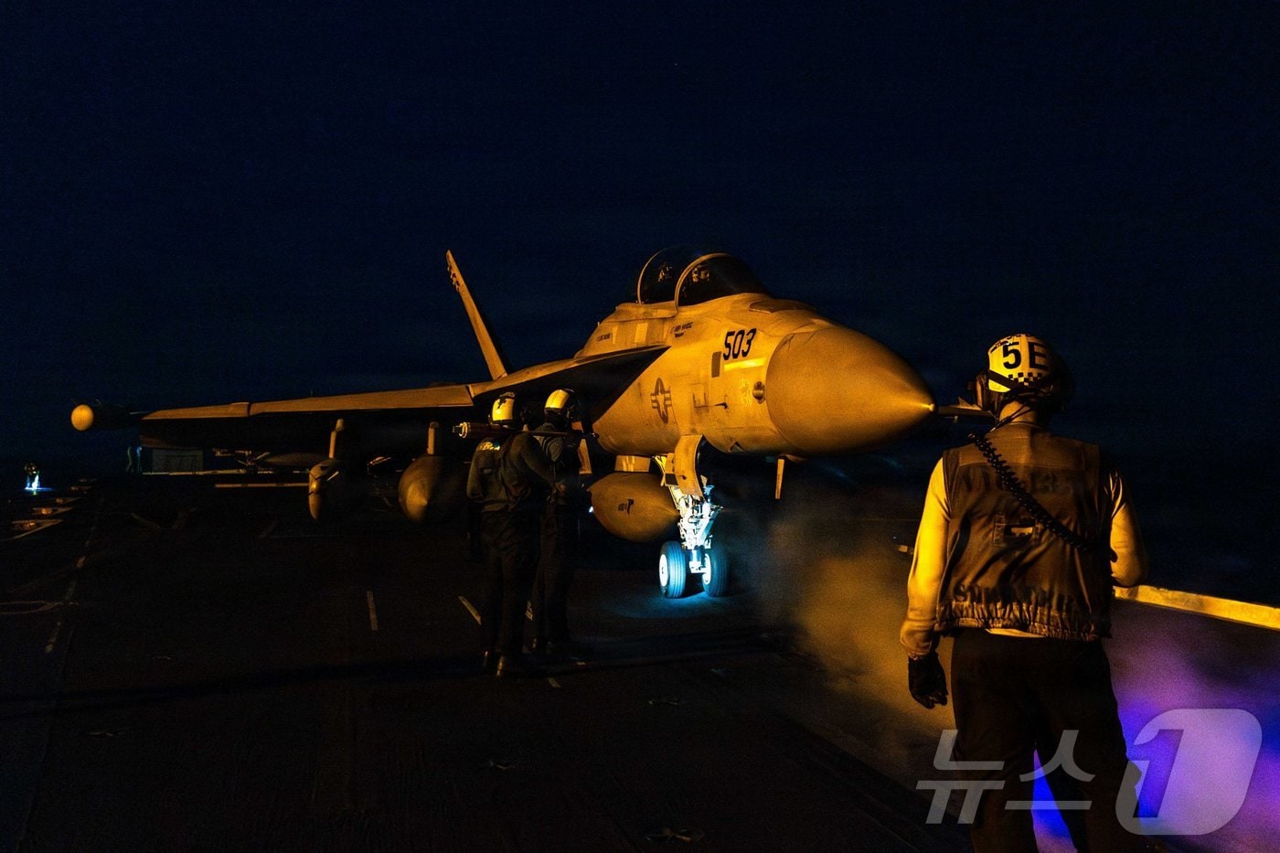 미군 중부사령부(CENTCOM)이 2일(현지시간) 엑스(엑스) 계정에 게시한 출격 대기 중인 미군 전투기.(재판매 및 DB금지) ⓒ 뉴스1 류정민 특파원