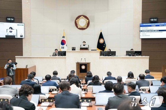 용인시의회 본회의 모습.(시의회 제공)