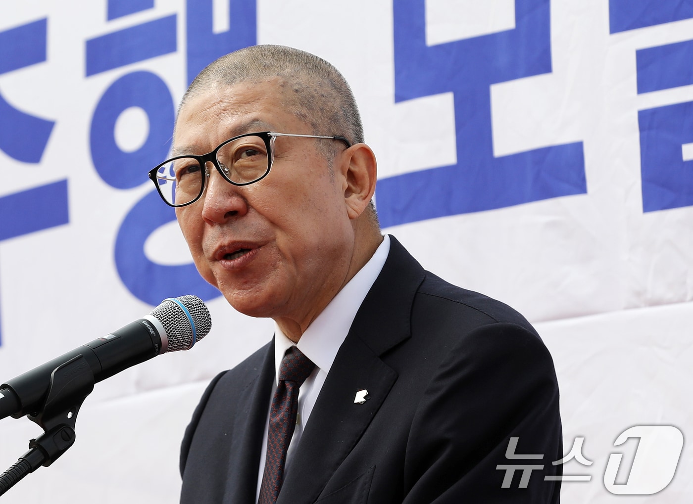 박형준 부산시장이 지난 3월 30일 부산 강서구 에코델타시티 스마트시티랩에서 열린 자율주행 모빌리티 서비스 오픈식에서 축사를 하고 있다. 2026.3.30 ⓒ 뉴스1 윤일지 기자