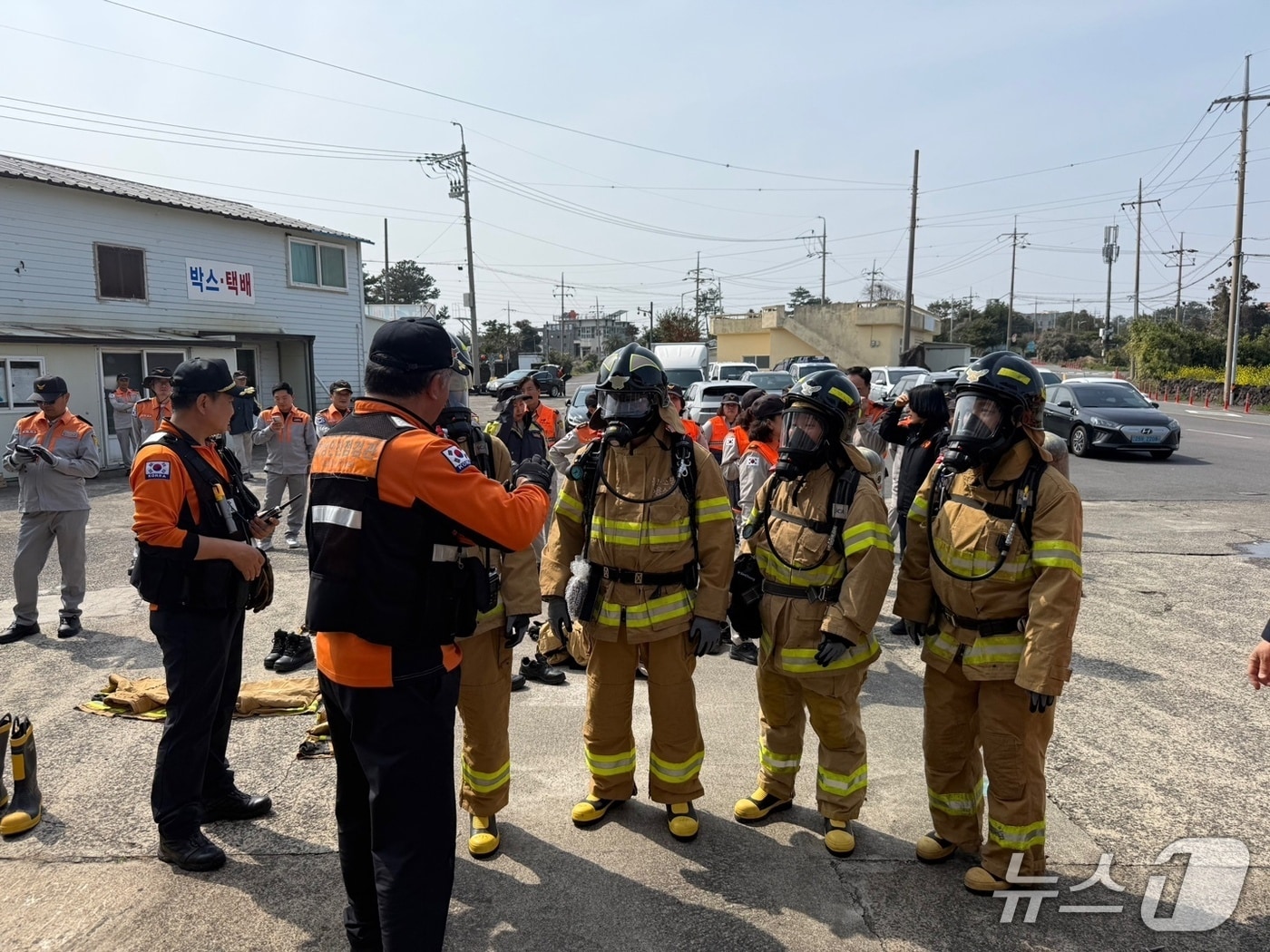 동부소방서 의용소방대 훈련 모습(제주동부소방서 제공. 재판매 및 DB금지)/뉴스1