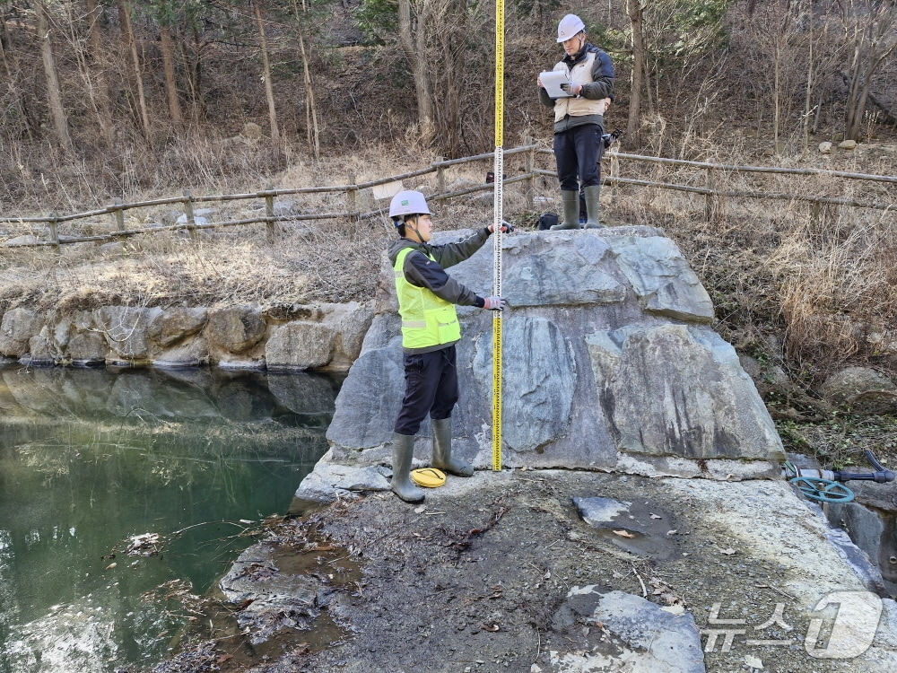 사방댐 외관점검.(동부지방산림청 제공, 재판매 및 DB 금지) 2026.3.30/뉴스1