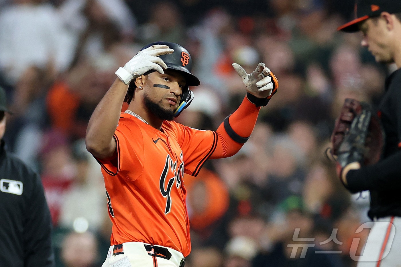 MLB 샌프란시스코에서 밀워키로 트레이드 된 마토스. ⓒ AFP=뉴스1