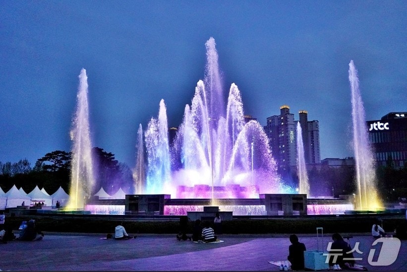 고양시 노래하는 분수대. (고양도시관리공사, 재판매 및 DB금지)