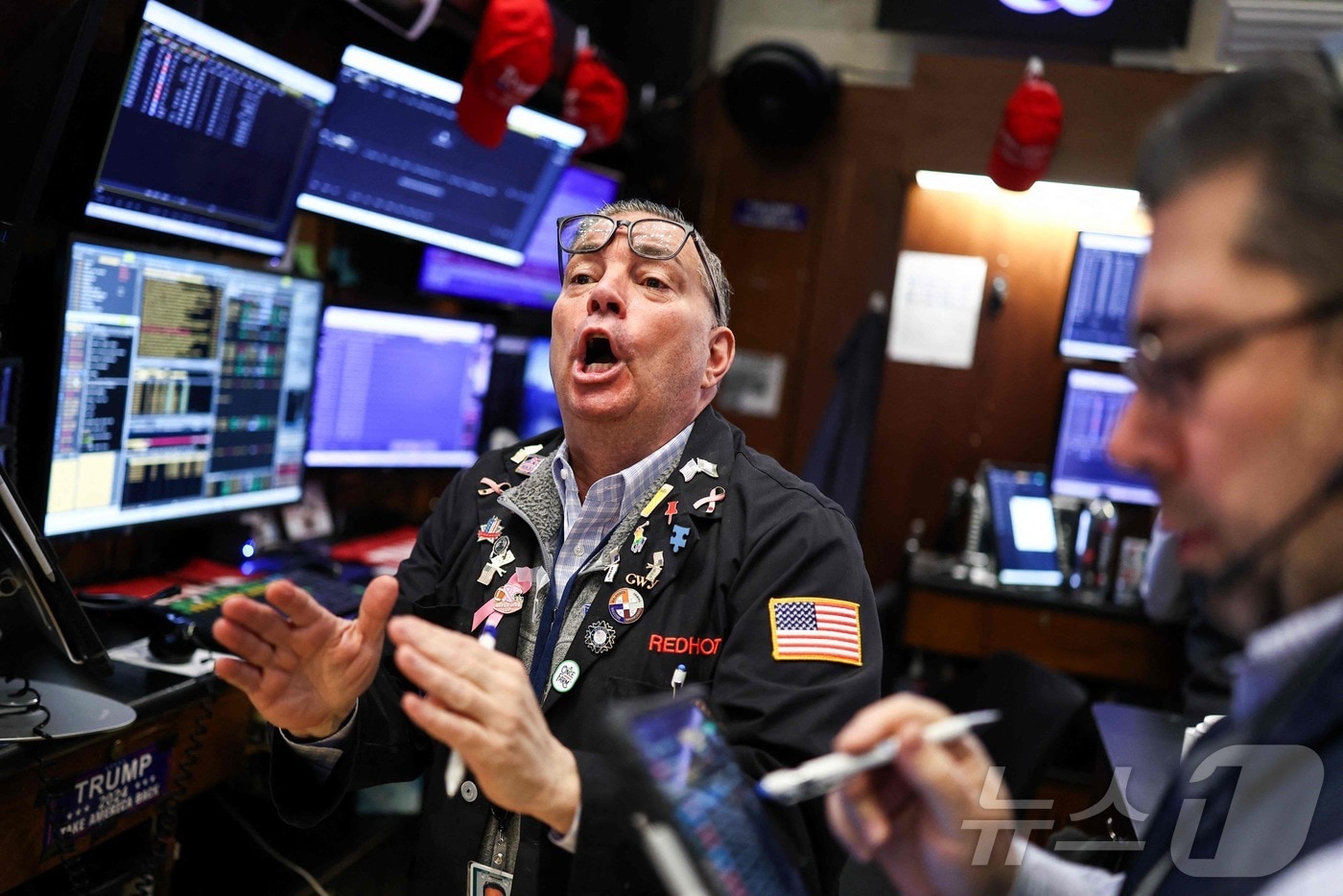 미증시 트레이더. ⓒ AFP=뉴스1