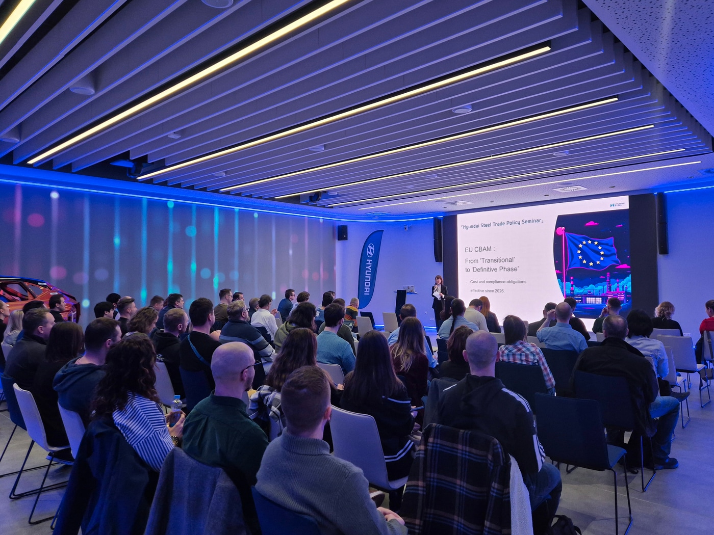 현대제철이 유럽연합(EU) 고객사 대상 탄소국경조정제도(CBAM) 설명회를 실시했다. (현대제철 제공)