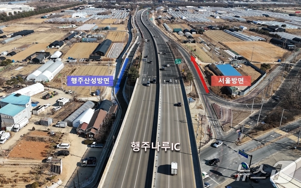 오는 6일 오후 전면 개통되는 고양시 제2자유로 행주나루IC. (고양시 제공, 재판매 및 DB금지)