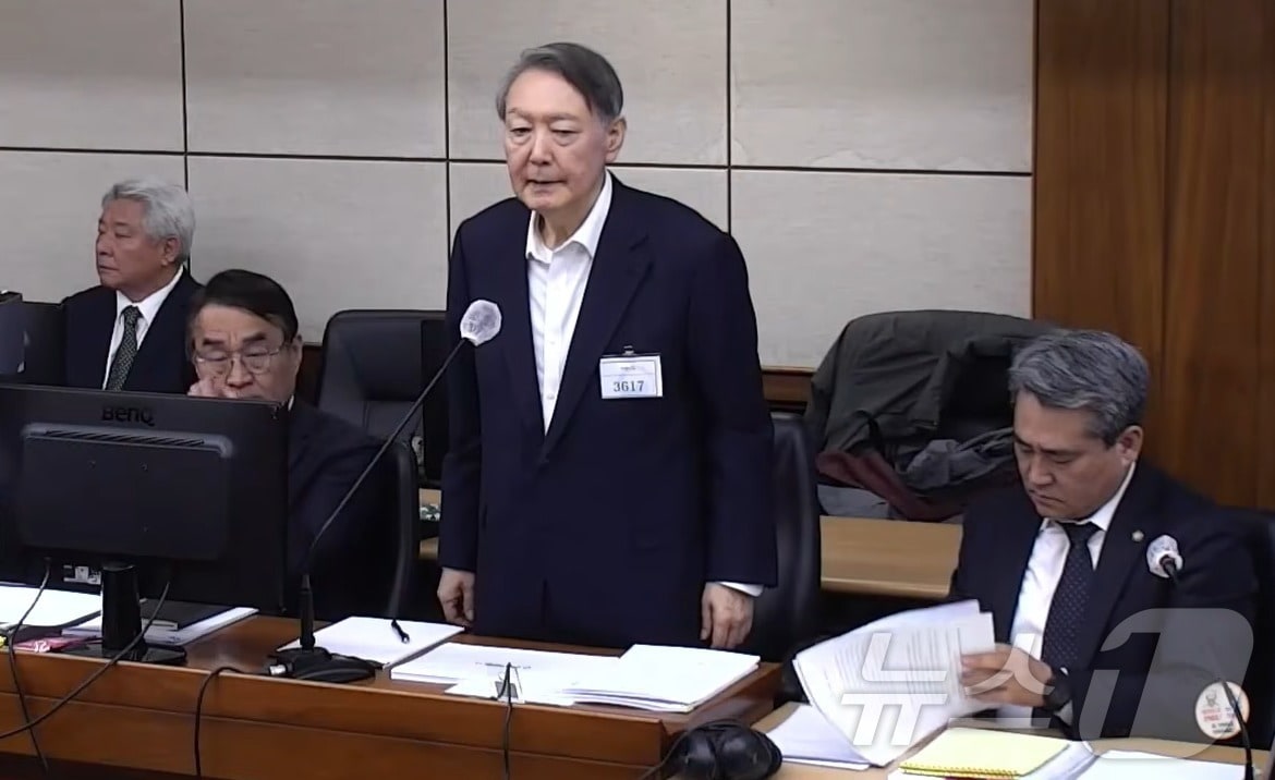 윤석열 전 대통령 (중앙지방법원 제공. 재판매 및 DB 금지) 2026.3.5 ⓒ 뉴스1