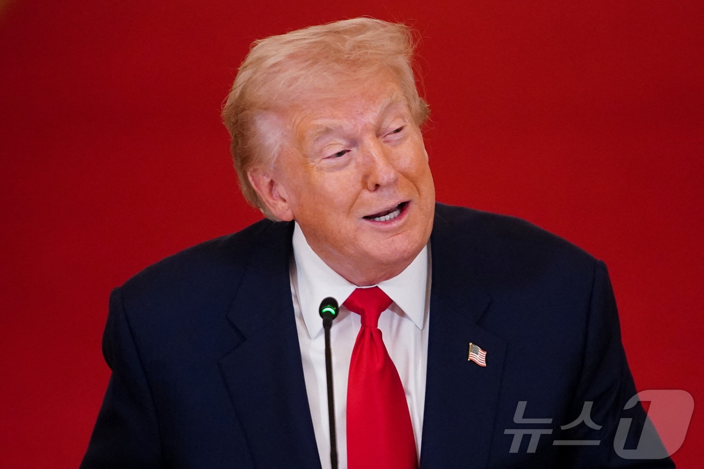 도널드 트럼프 미국 대통령이 6일(현지시간) 백악관에서 열린 대학 스포츠 관련 라운드 테이블 행사에서 발언하고 있다. 2026.03.06. ⓒ 로이터=뉴스1