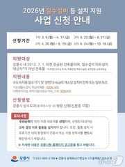 강릉시 가뭄대비 수돗물 절약 사업 홍보물.(강릉시 제공, 재판매 및 DB 금지) 2026.3.9/뉴스1