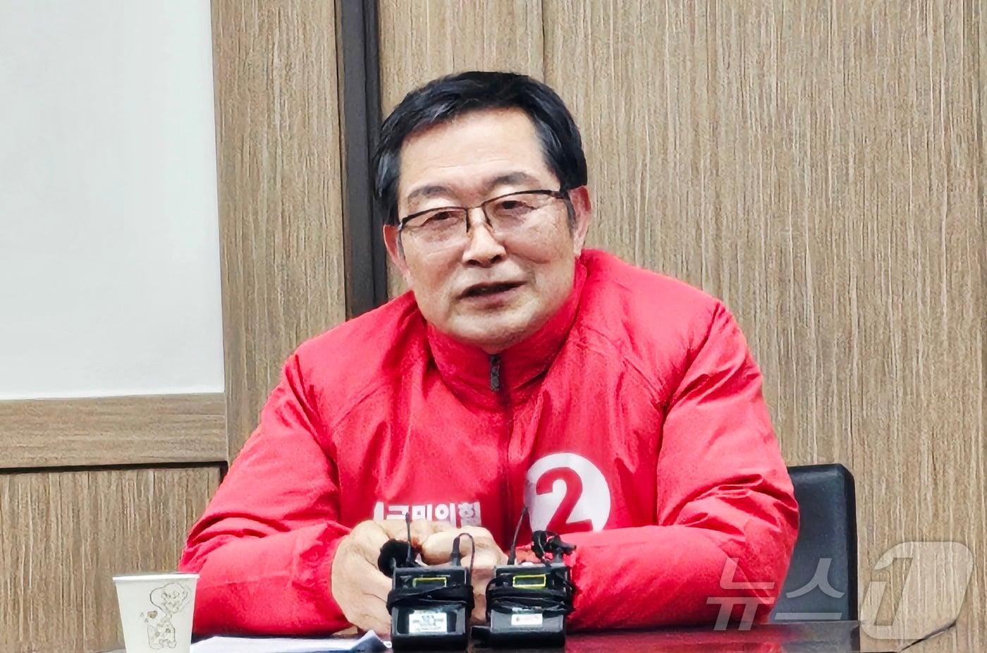 백승주 전 국방부 차관(65)이 9일 국민의힘 경북도당에서 기자회견을 열고 경북도지사 출마를 선언했다. 2026.3.9 ⓒ 뉴스1 남승렬 기자