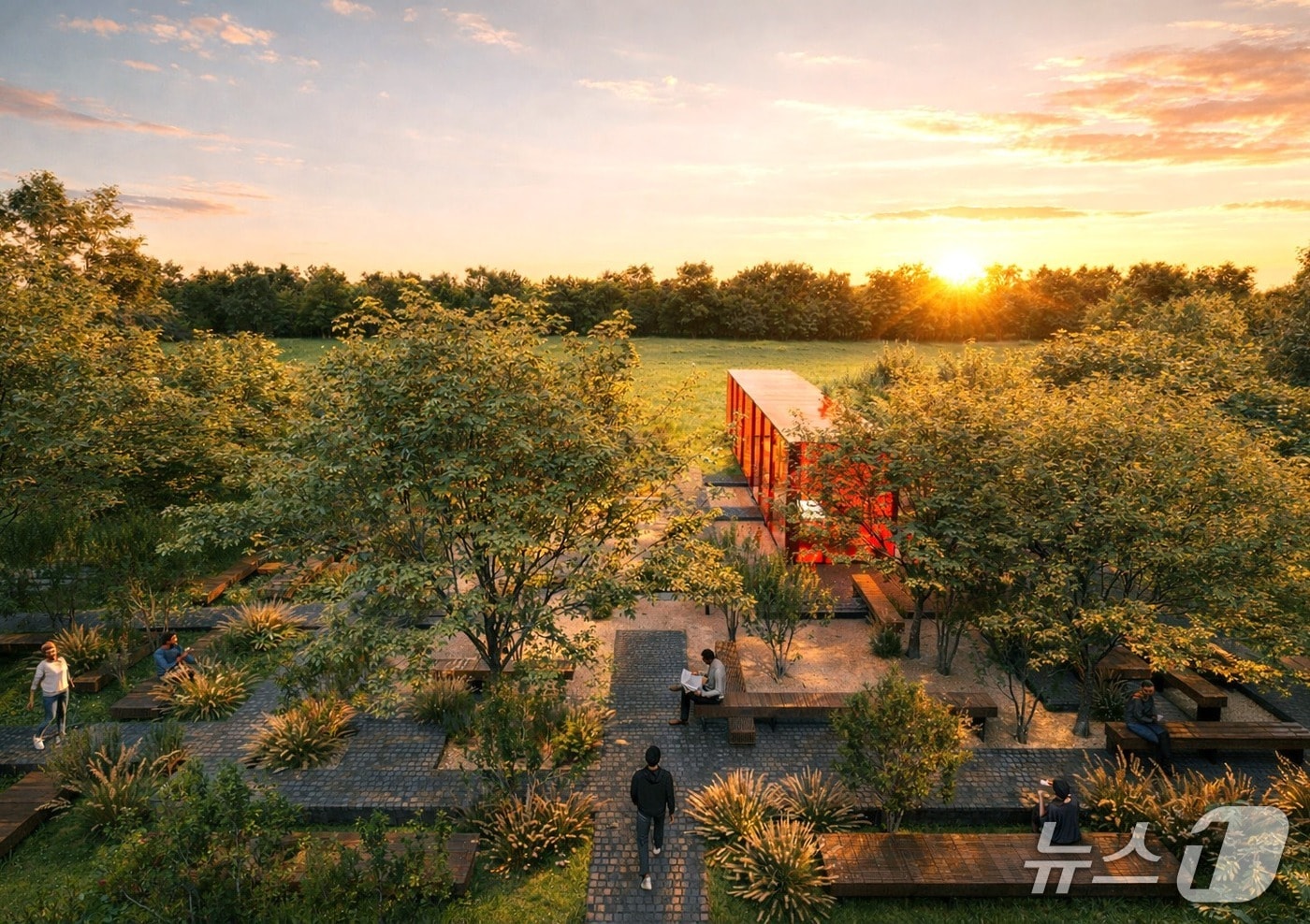 계룡건설 기업정원 투시도.(서울시 제공)