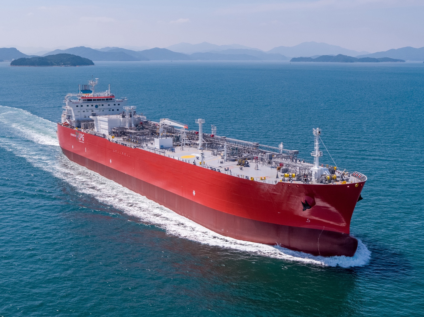 삼성중공업이 건조한 대형가스운반선. (삼성중공업 제공)