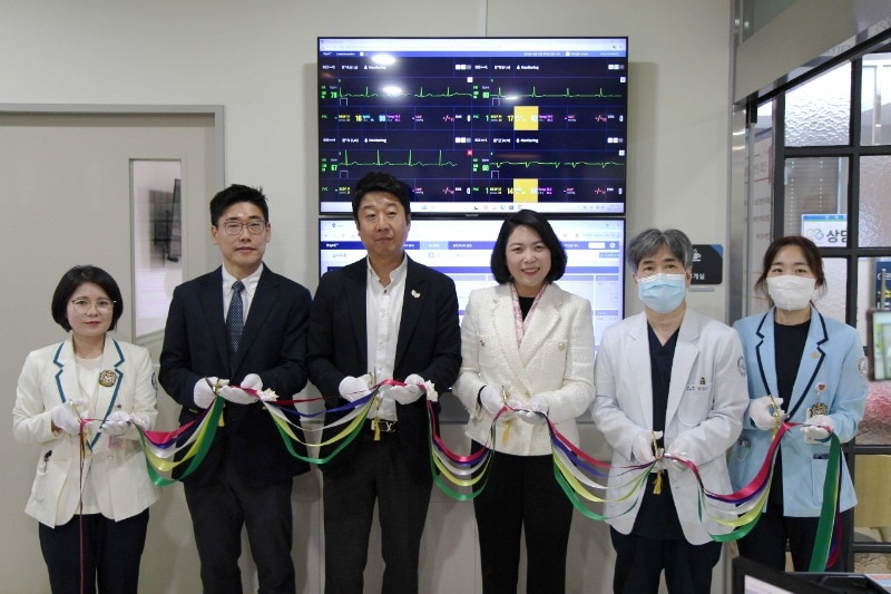 지난해 11월 동탄시티병원에 구축된 씽크 스마트병동 오픈식. (씨어스 제공) 