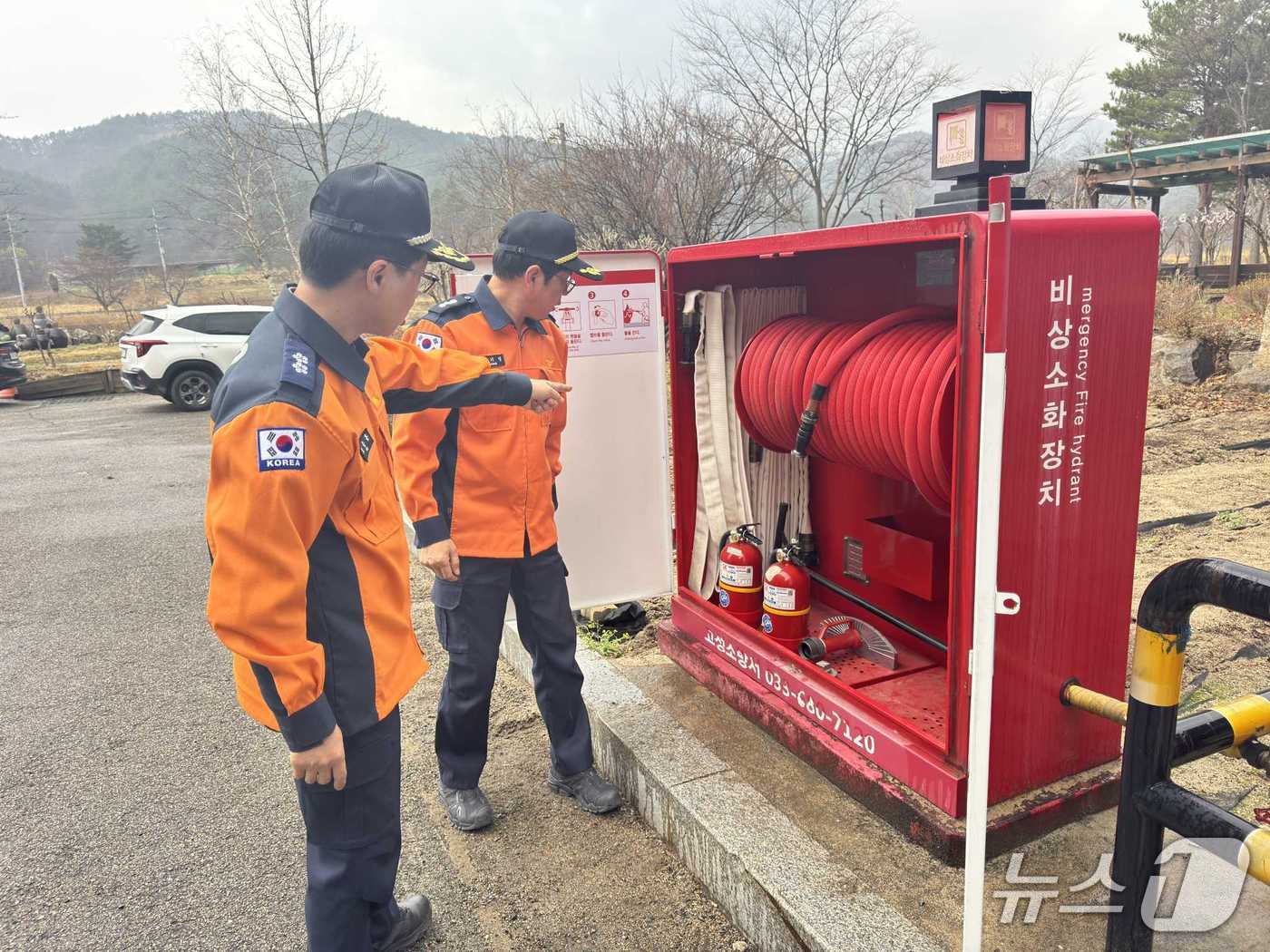 오승훈 강원도소방본부장, 동해안 지역 산불 대응태세 점검.(강원소방 제공, 재판매 및 DB금지)