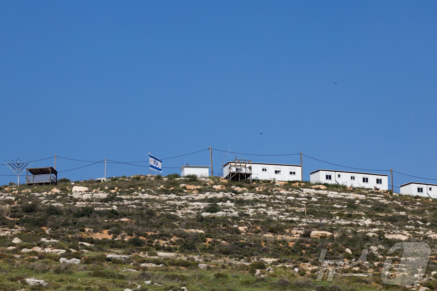 요르단강 서안지구 나블루스 인근에 건설된 이스라엘의 신규 정착촌. 2026.04.09. ⓒ 로이터=뉴스1