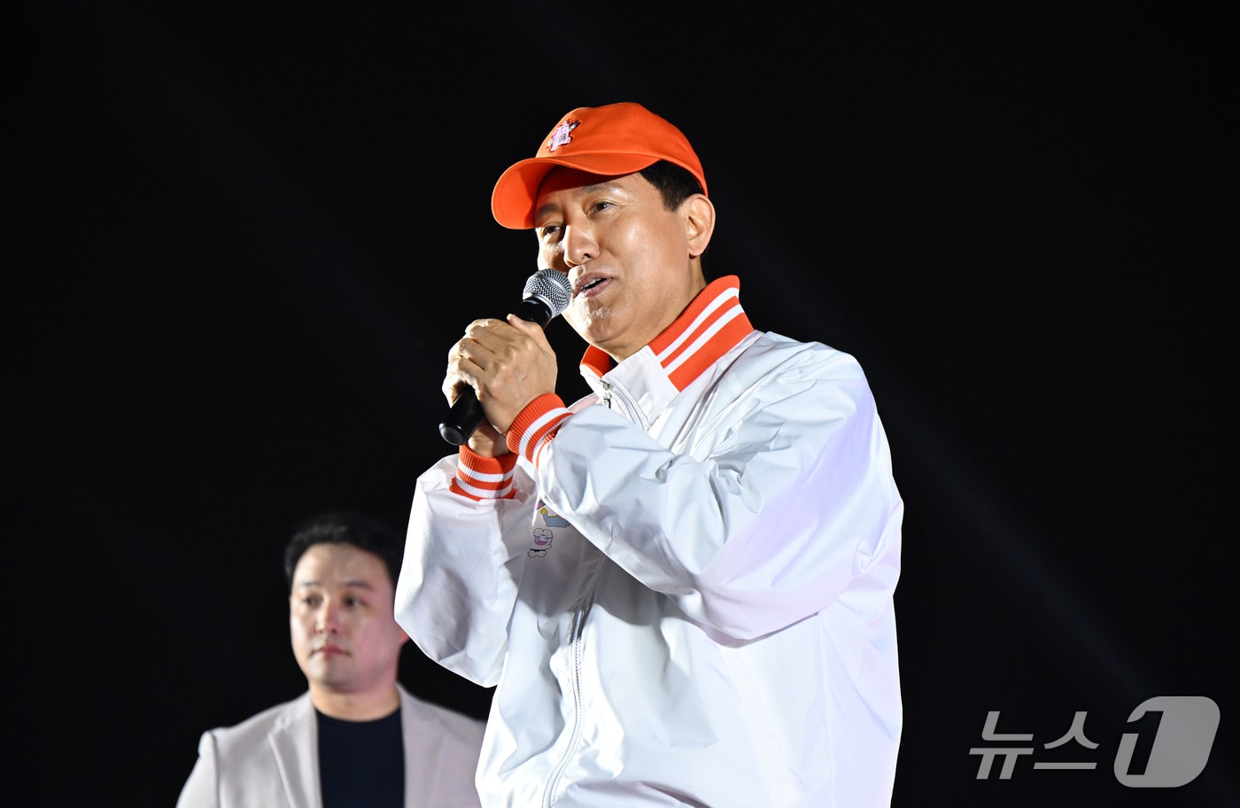 오세훈 서울시장이 지난 10일 영등포구 여의도한강공원에서 열린 '2026 서울스프링페스티벌'에서 인사말을 하고 있다.(서울시 제공)