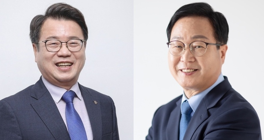 왼쪽부터 이돈승, 유희태 후보/뉴스1