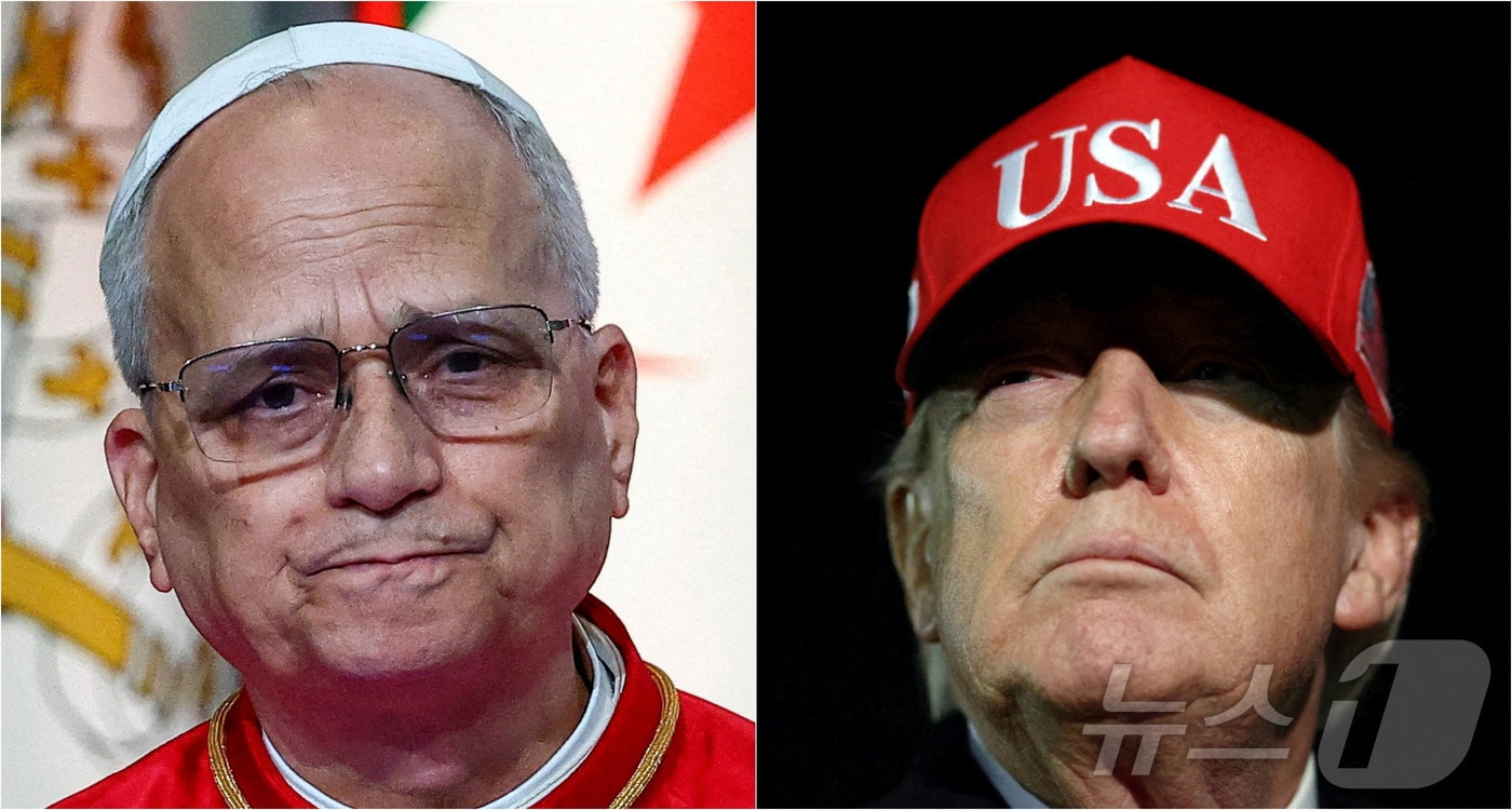 교황 레오 14세와 도널드 트럼프 미국 대통령. 2026.04.13 ⓒ 로이터=뉴스1