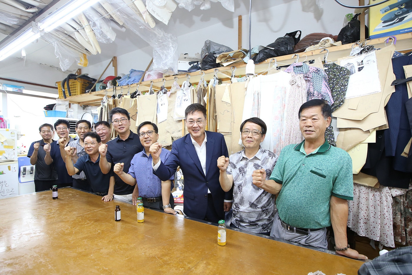 정문헌 종로구청장 봉제사업장 방문(종로구 제공)