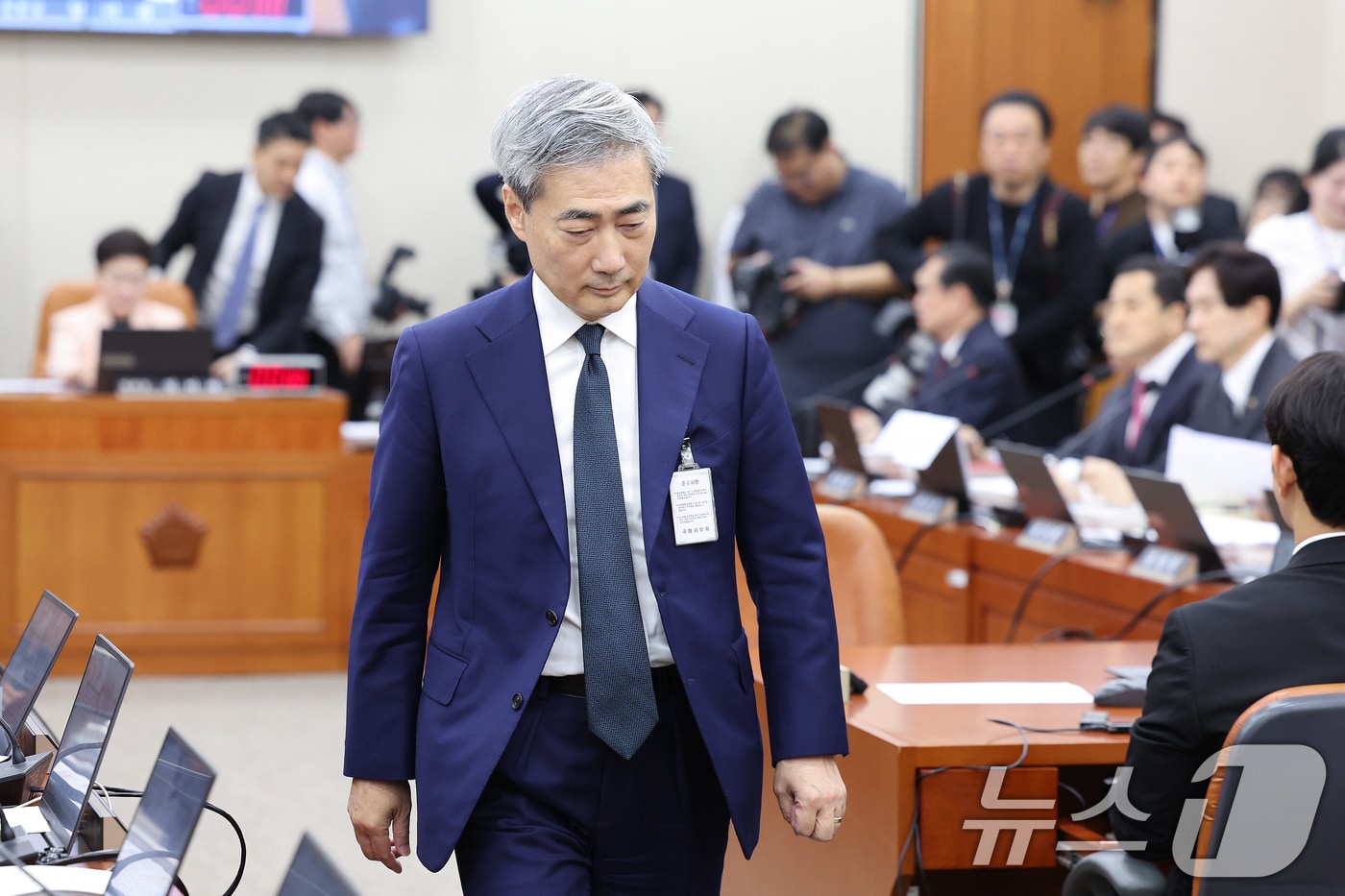 신현송 한국은행 총재 후보자가 15일 서울 여의도 국회 재정경제기획위원회에서 열린 인사청문회에 참석하고 있다. 2026.4.15 ⓒ 뉴스1 신웅수 기자