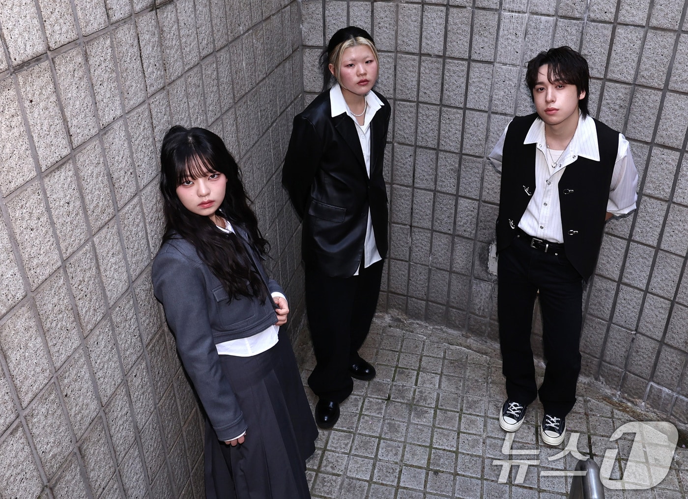 SBS '우리들의 발라드' 송지우(왼쪽부터), 이예지, 이지훈이 뉴스1과의 인터뷰를 앞두고 포즈를 취하고 있다. 2026.4.15 ⓒ 뉴스1 구윤성 기자