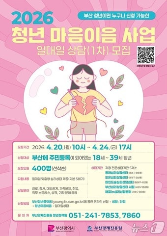 '마음이음 사업' 포스터.(부산시 제공. 재판매 및 DB금지)