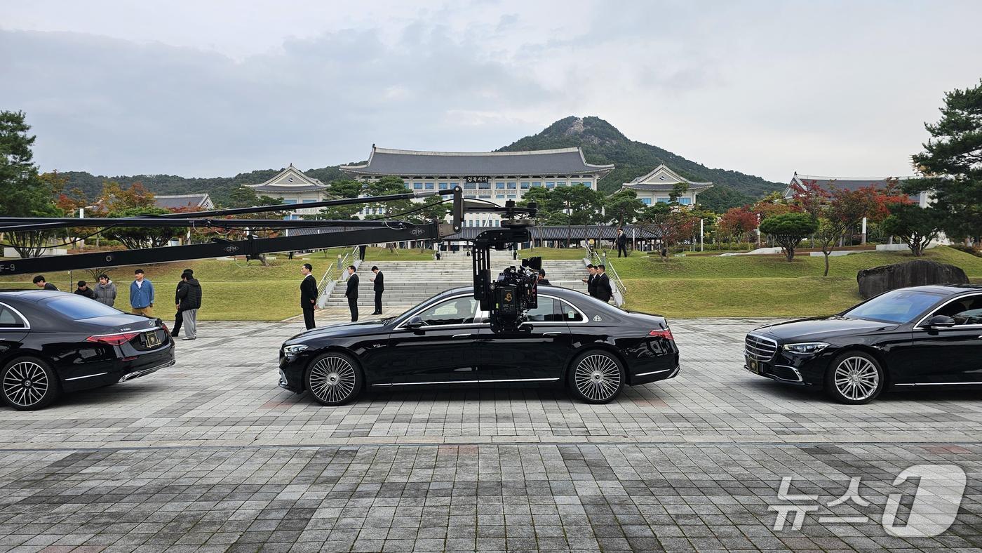 드라마 '21세기 대군부인' 경북 도청 촬영 모습(경북도 제공. 재판매 및 DB금지)/뉴스1