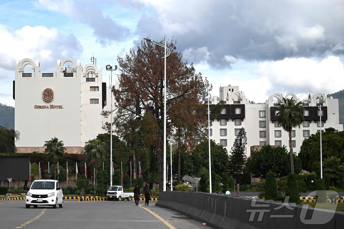 파키스탄 이슬라마바드 세레나호텔. 2026.4.9 ⓒ AFP=뉴스1