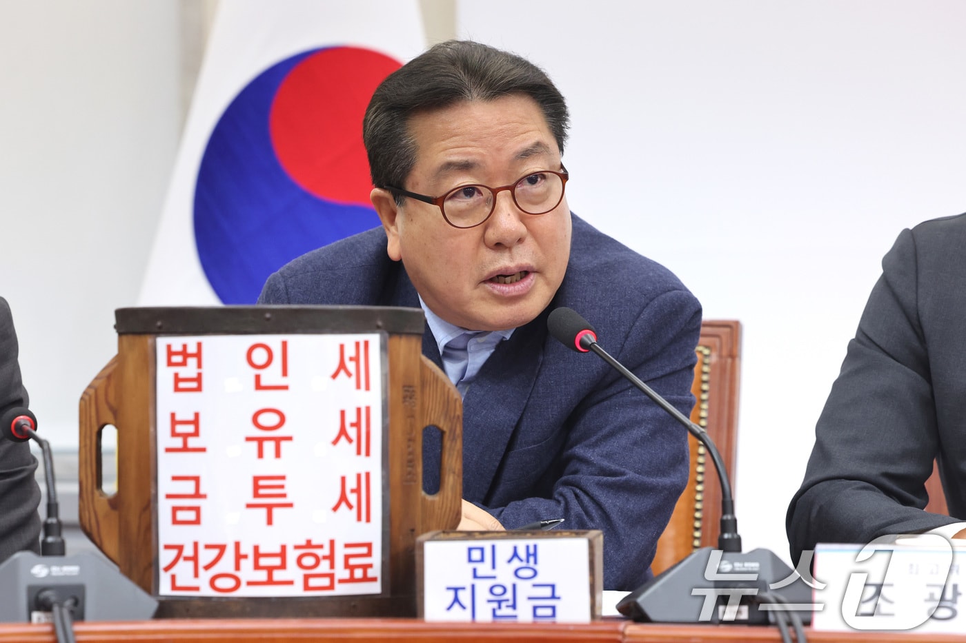 조광한 국민의힘 최고위원이 2일 서울 여의도 국회에서 열린 최고위원회의에서 발언하고 있다. 2026.4.2 ⓒ 뉴스1 신웅수 기자