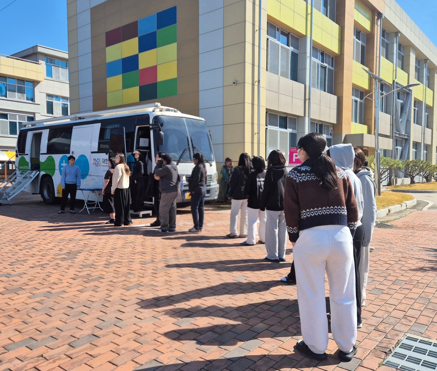 보령시 관내 중고교 결핵 이동검진 모습.(시 제공. 재판매 및 DB금지)/뉴스1