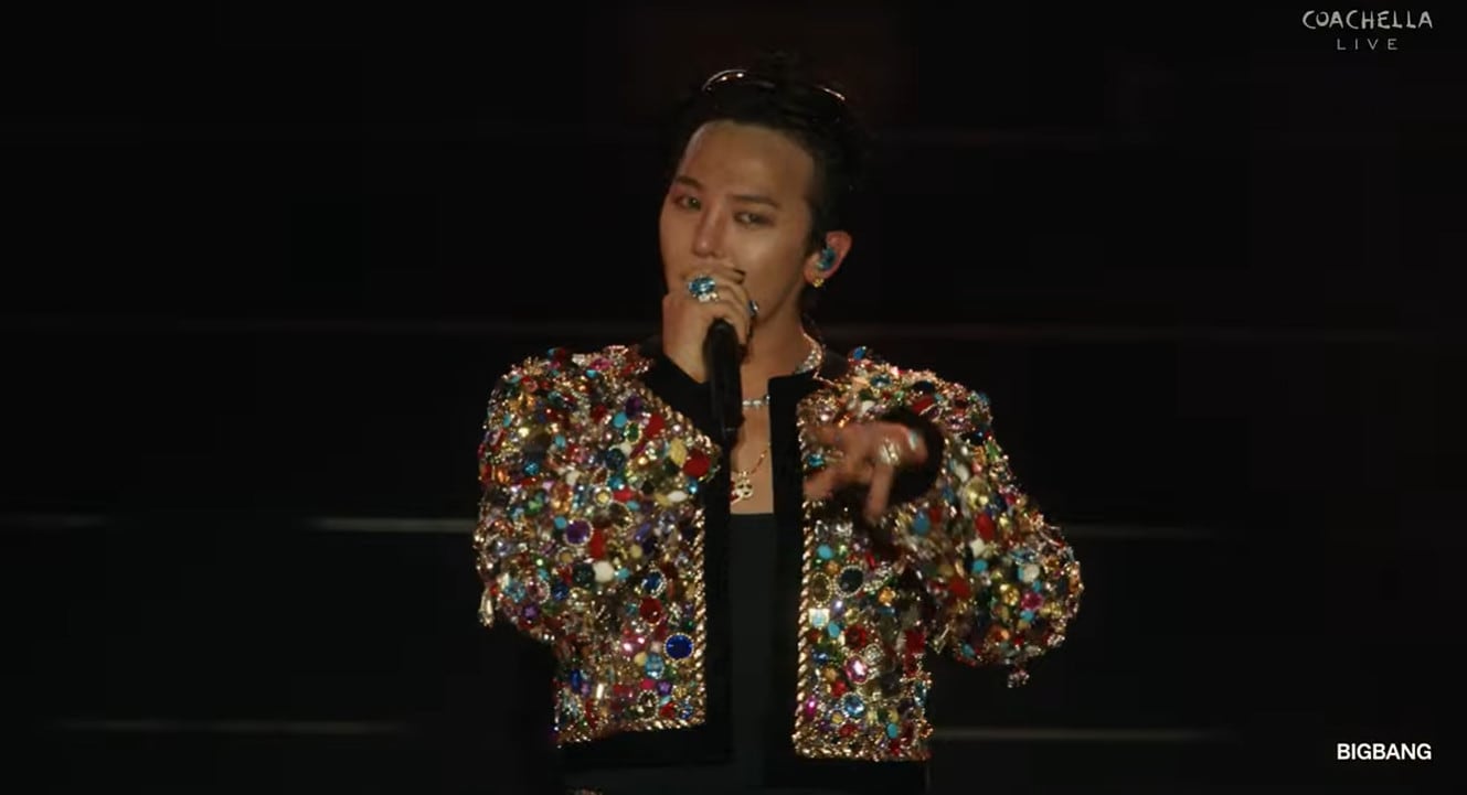 빅뱅 지드래곤('코첼라 밸리 뮤직 앤드 아츠 페스티벌' 유튜브 영상 갈무리)