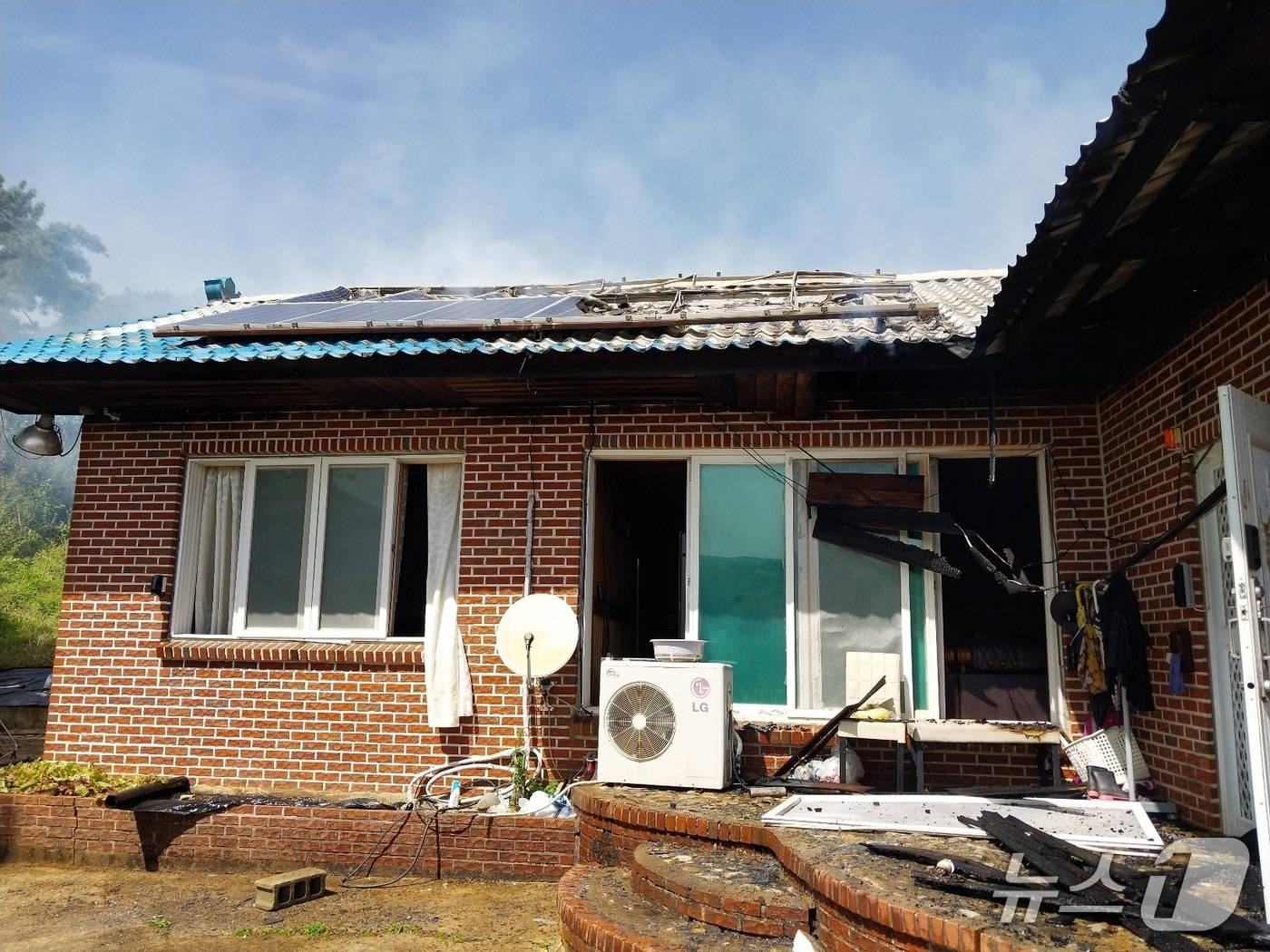 화재 현장.(경남소방본부 제공. 재판매 및 DB금지)