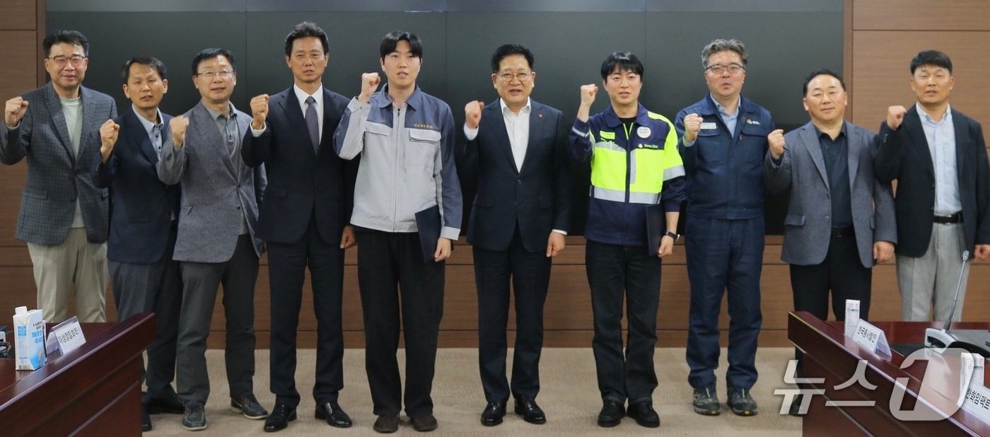 21일 동서발전에서 지역 중소기업 화학안전 멘토링 발족식이 열리고 있다. (동서발전 제공. 재판매 및 DB 금지) /뉴스1