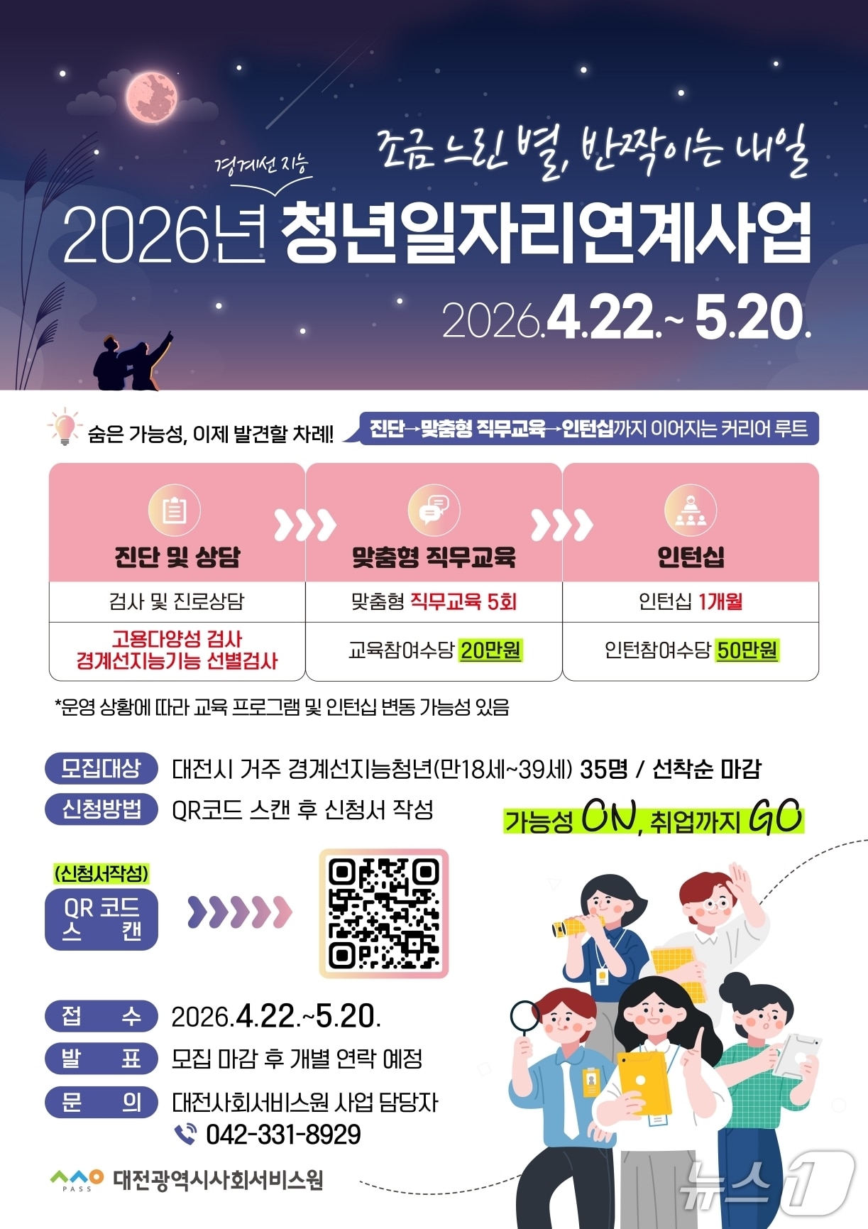 경계선 지능 청년 자립·취업 지원사업 홍보물(대전사회서비스원 제공. 재판매 및 DB금지)/뉴스1