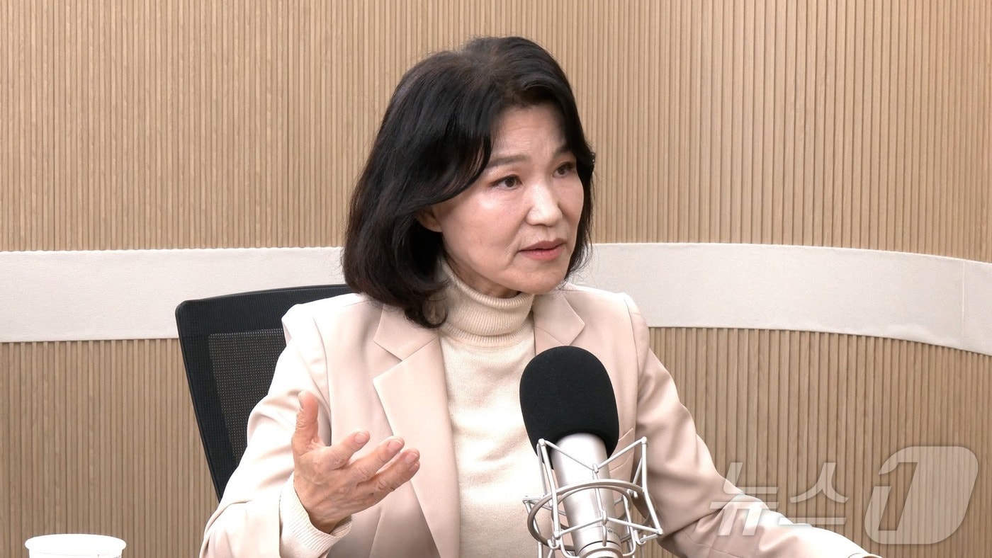 대구시장 예비후보인 이진숙 전 방통위원장이 지난 23일 뉴스1TV  '팩트앤뷰'에 출연해 질문에 답하고 있다. 2026.4.23. ⓒ 뉴스1