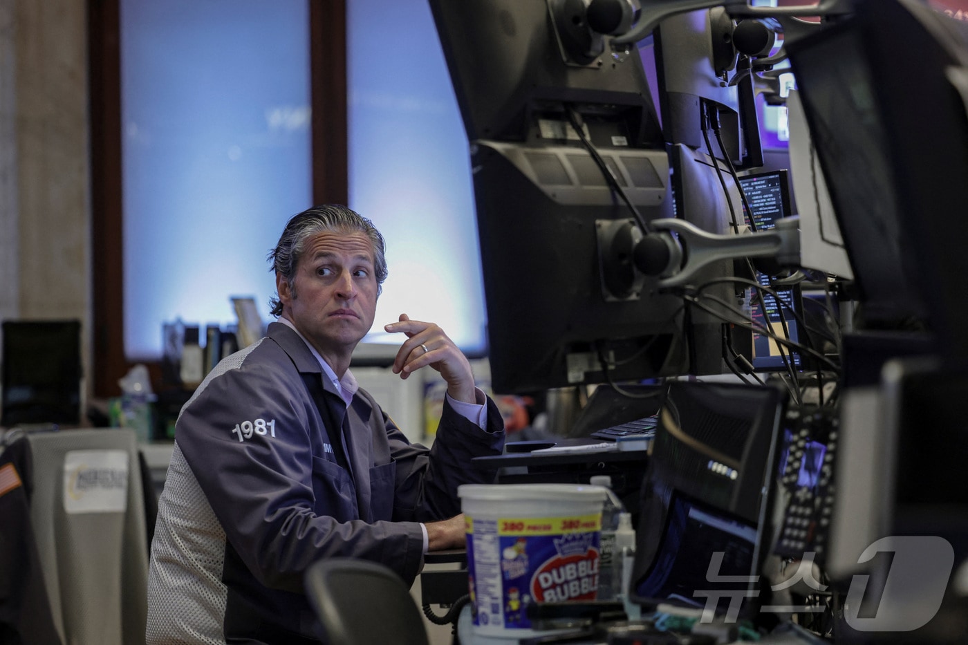 미증시의 한 트레이더. ⓒ 로이터=뉴스1