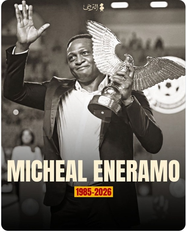 나이지리아 국가대표 출신 공격수 마이클 에네라모가 친선경기 도중 심정지로 사망했다. (에스페랑스 스포르티브 드 튀니스 SNS 캡처)